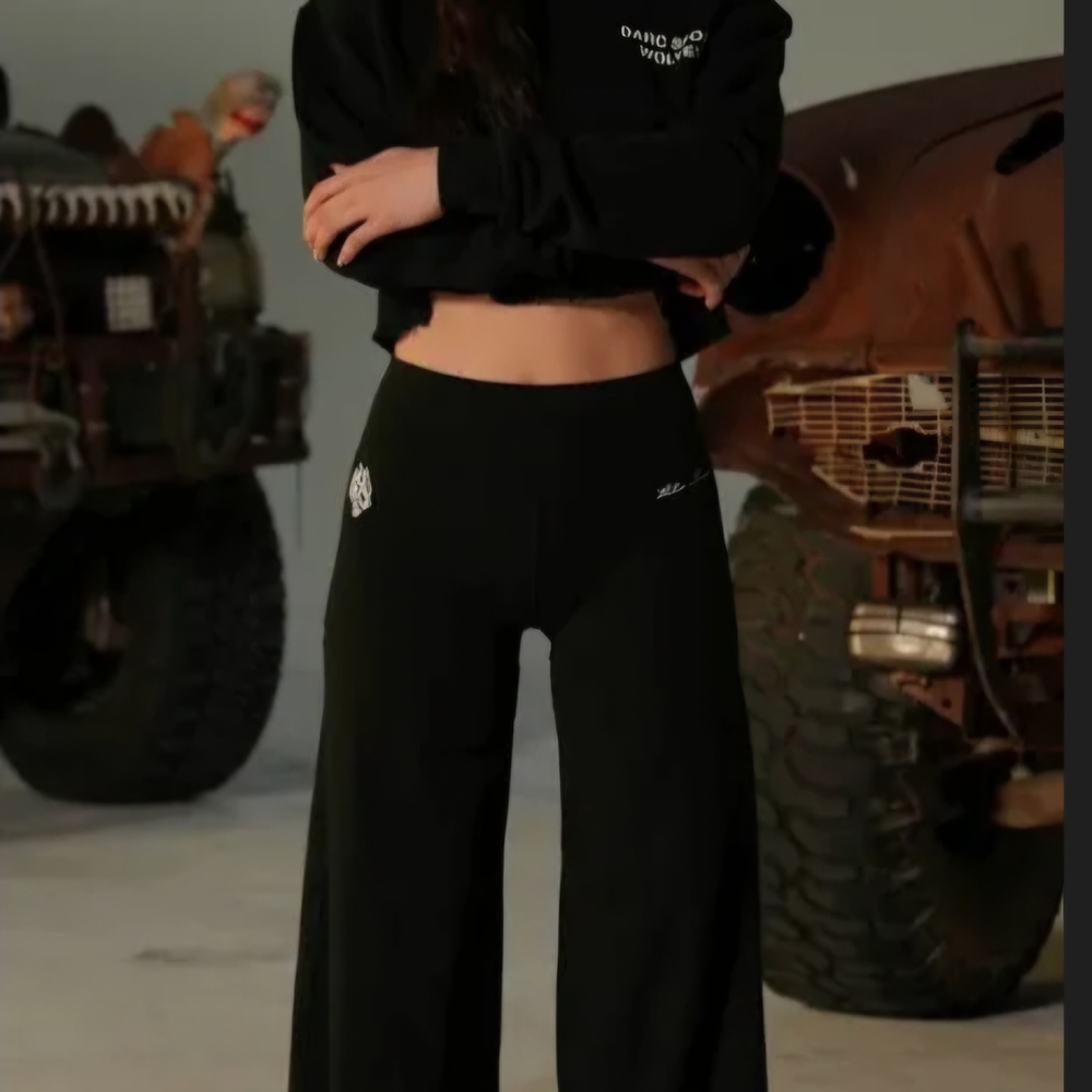 Darc Sport Black Wide-Leg Leggings
